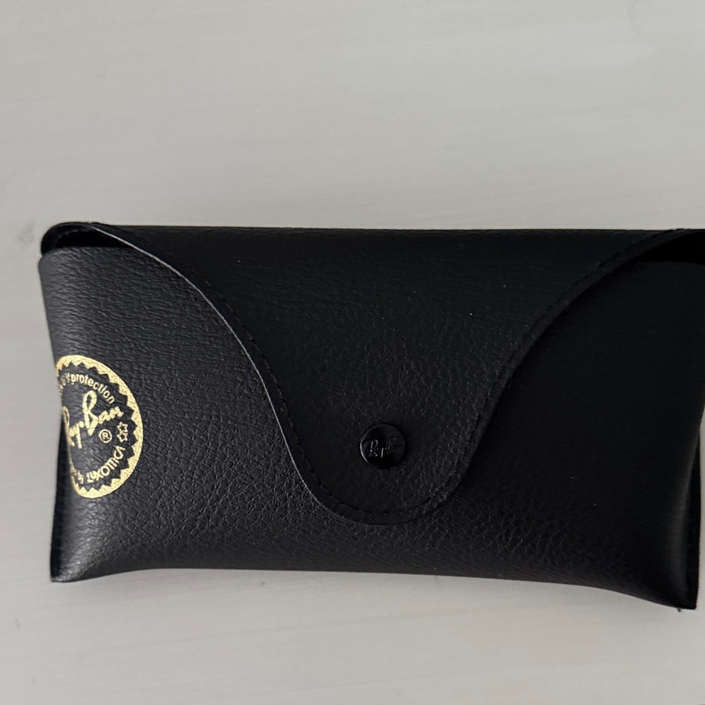 Ray-Ban Black Sunglasses Case with Gold Logo